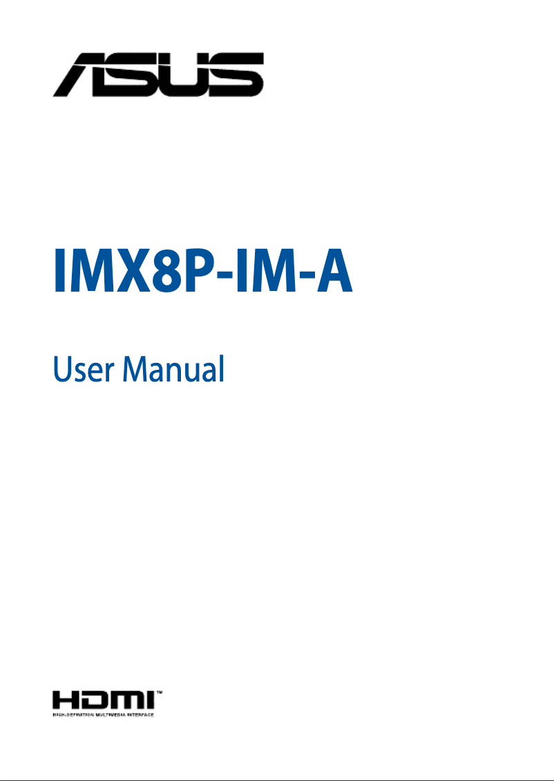 Image de la première page du manuel de l'appareil IMX8P-IM-A