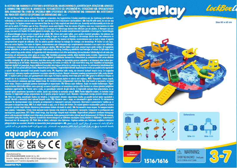 Page n°1 - Manuel utilisateur AquaPlay LockBox