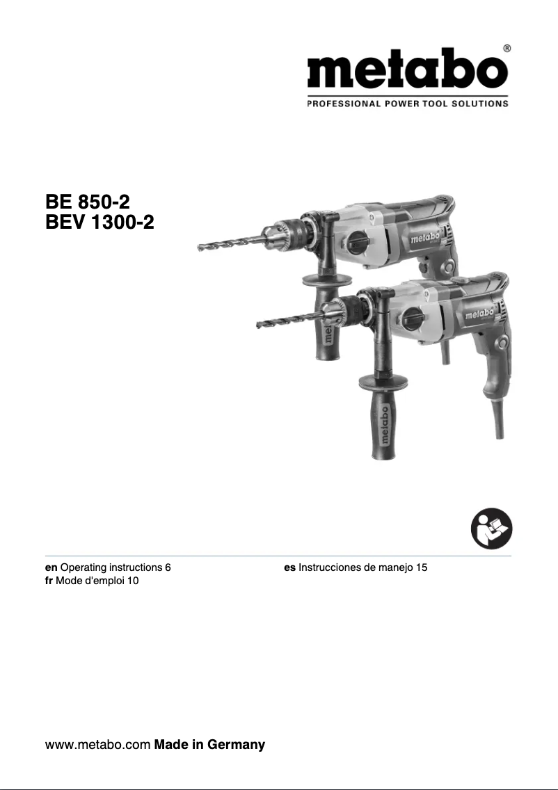 Imagen de la primera página del manual del dispositivo BEV 1300-2