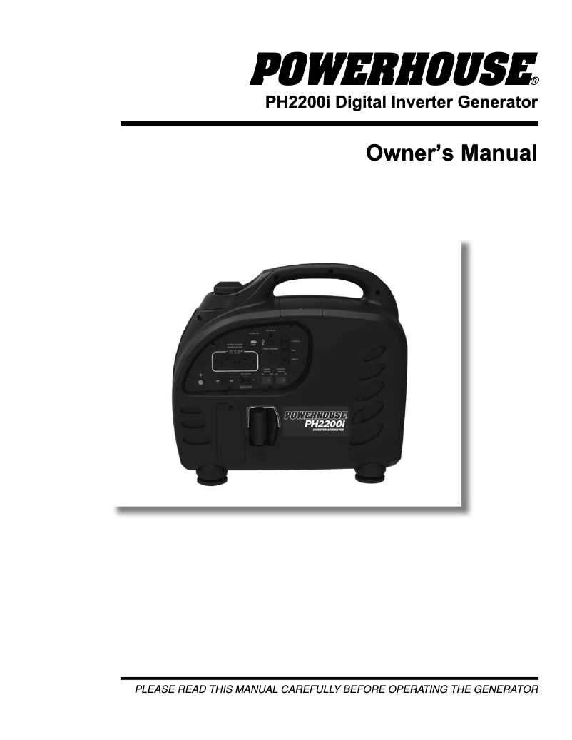 Image de la première page du manuel de l'appareil PH2200i