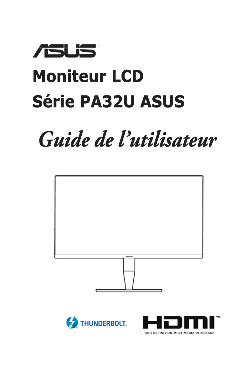 Page n°1 - Manuel utilisateur Asus ProArt PA32UC