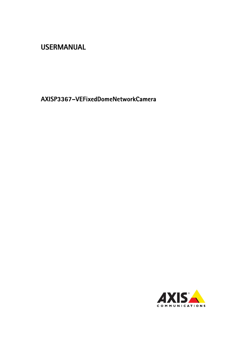 Image de la première page du manuel de l'appareil P3367-VE