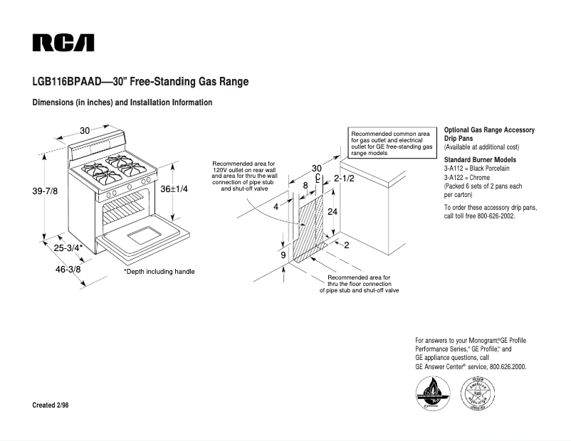 Image de la première page du manuel de l'appareil LGB116BPAAD
