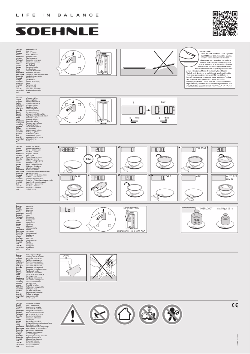 Page n°1 - Manuel utilisateur Soehnle Page Comfort 200 61503