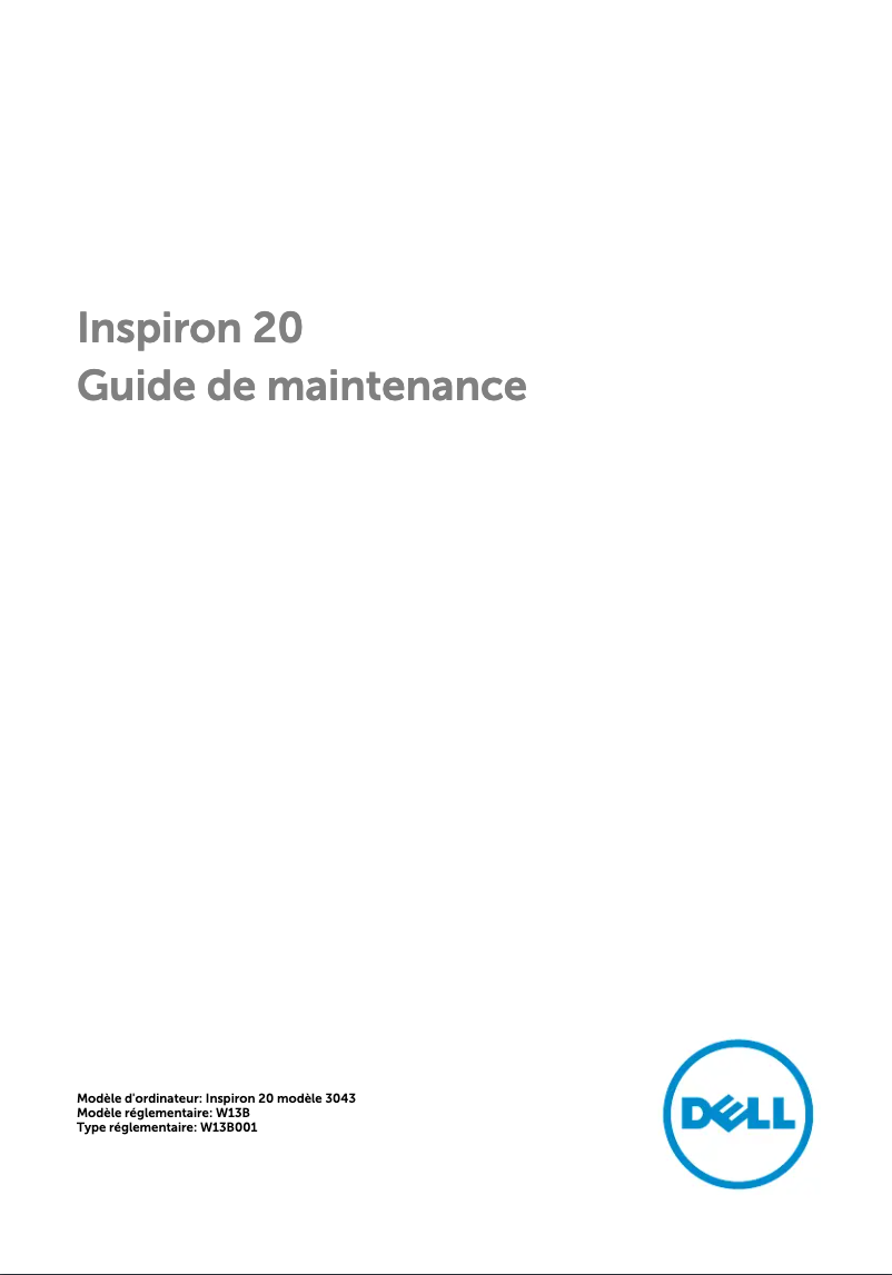 Page n°1 - Manuel utilisateur Dell Inspiron 20 (3043)