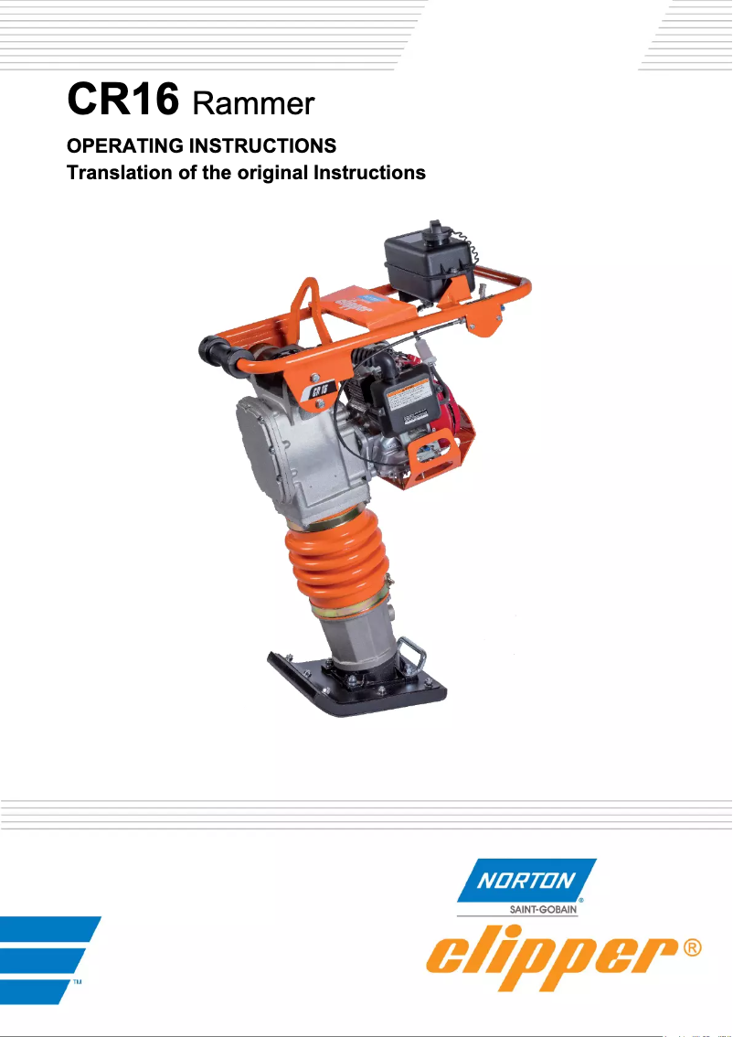 Page 1 de la notice Manuel utilisateur Norton Clipper CR 16