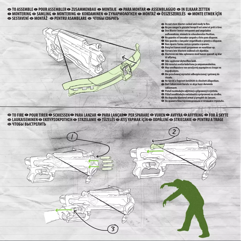 Image de la première page du manuel de l'appareil Zombie Strike Crossfire Bow