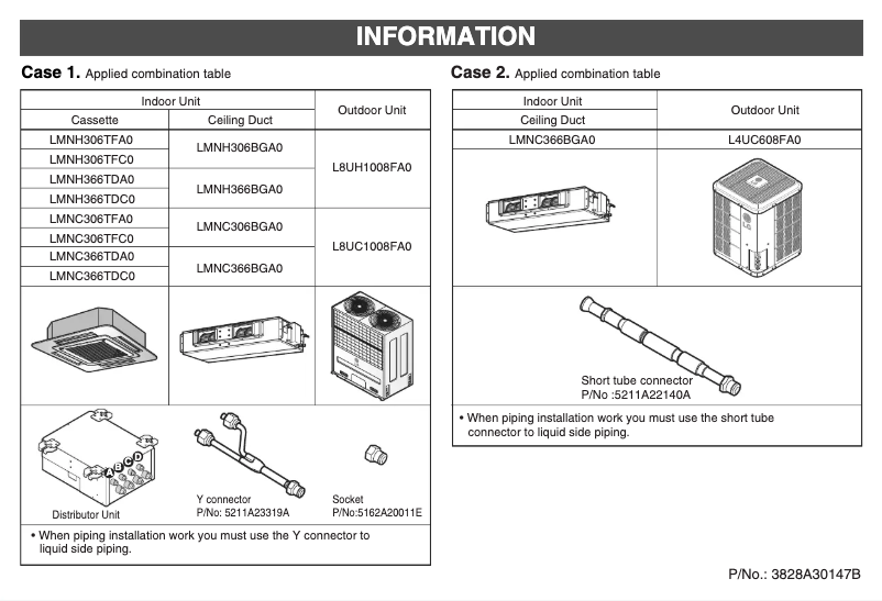 Página 1 del manual Guía de instalación LG LMNH366BGA0