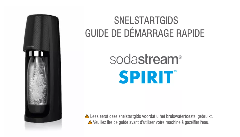 Page n°1 - Manuel utilisateur SodaStream Spirit