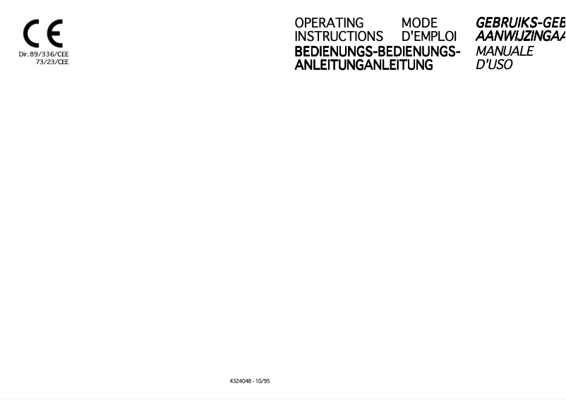 Page n°1 - Manuel utilisateur Küppersbusch EDIP 638.0