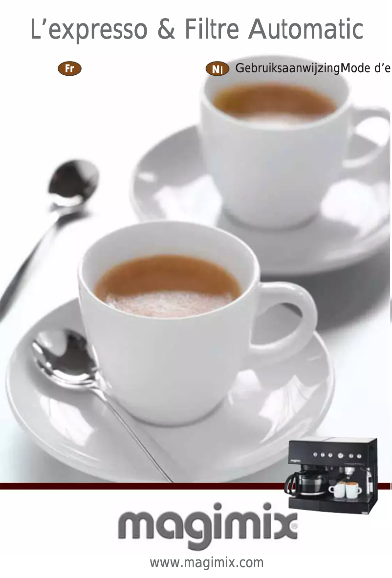 Página 1 del manual Manual de usuario Magimix L’expresso & Filtre Automatic