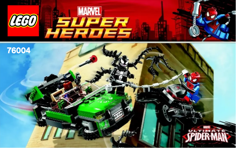 Image de la première page du manuel de l'appareil Spider-Man (TM): Spider-Cycle Chase