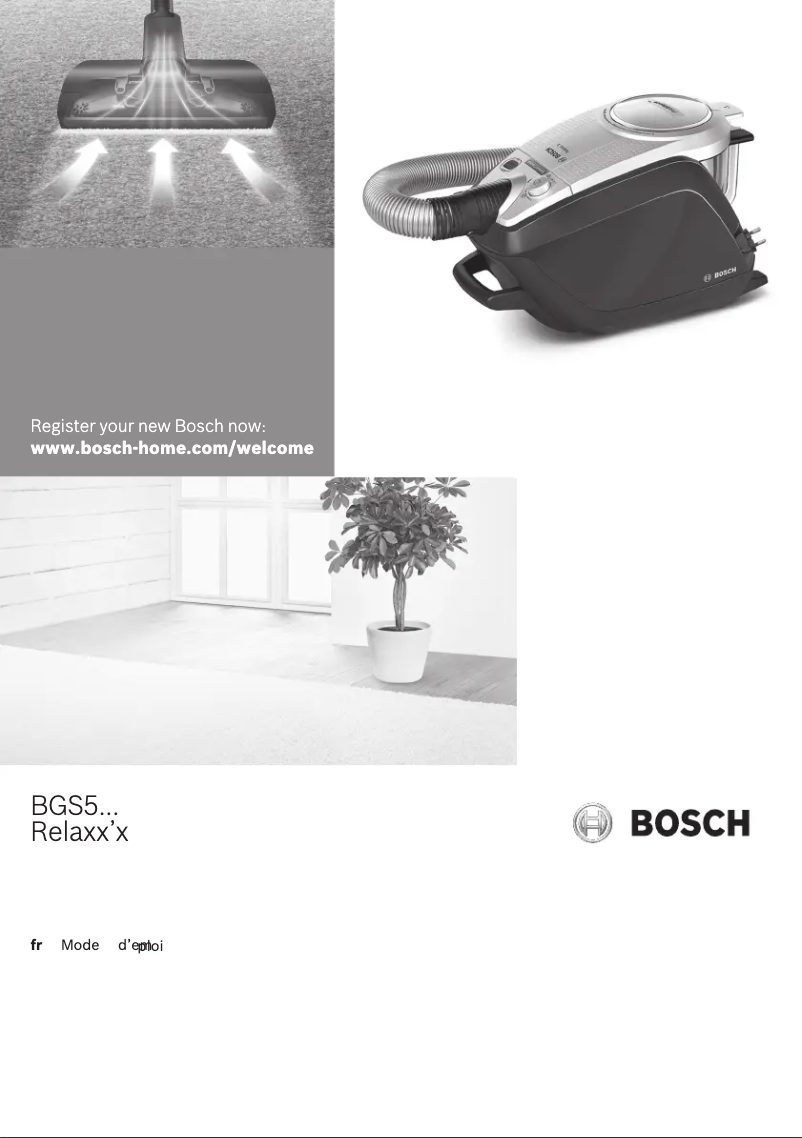 Page n°1 - Manuel utilisateur Bosch BGS5ALL5