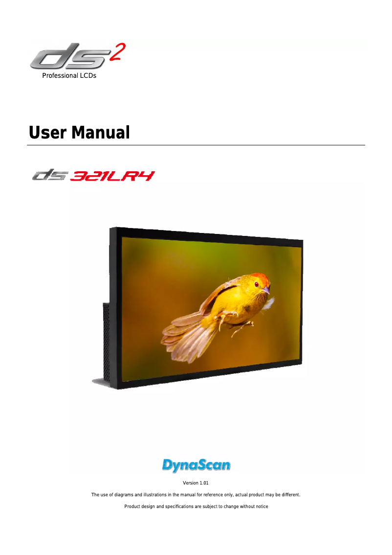 Image de la première page du manuel de l'appareil DS321LR4