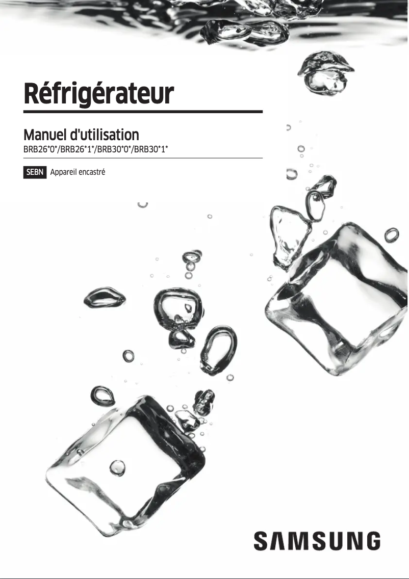 Image de la première page du manuel de l'appareil BRB26713DWW