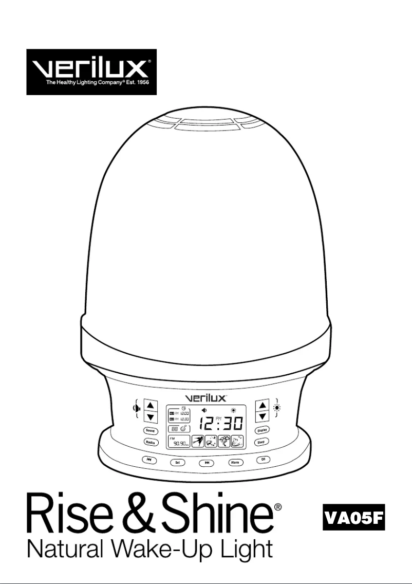 Page 1 de la notice Manuel utilisateur Verilux Rise & Shine VA05F