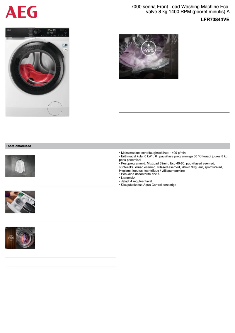 Imagen de la primera página del manual del dispositivo 7000 Series LFR73844VE