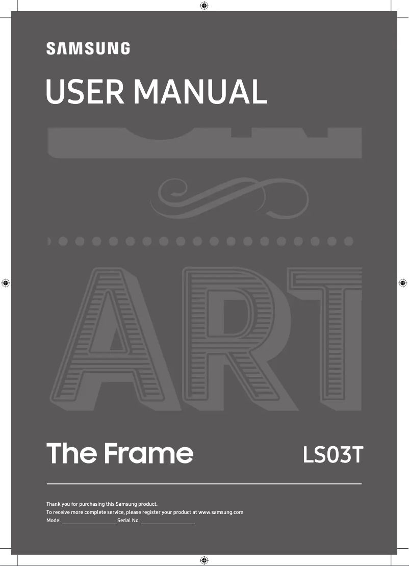 Page n°1 - Manuel utilisateur Samsung 50LS03T