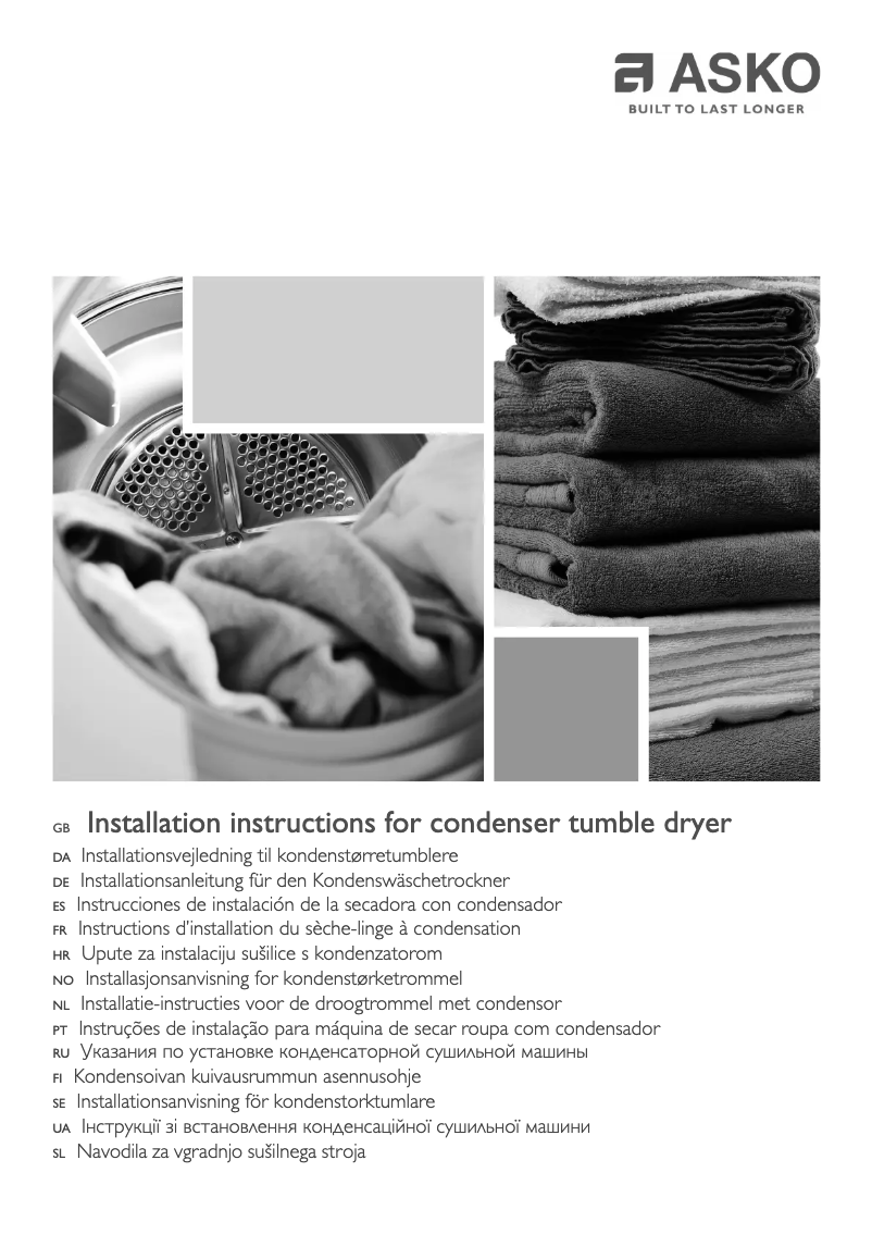 Page 1 de la notice Manuel utilisateur Asko T794C