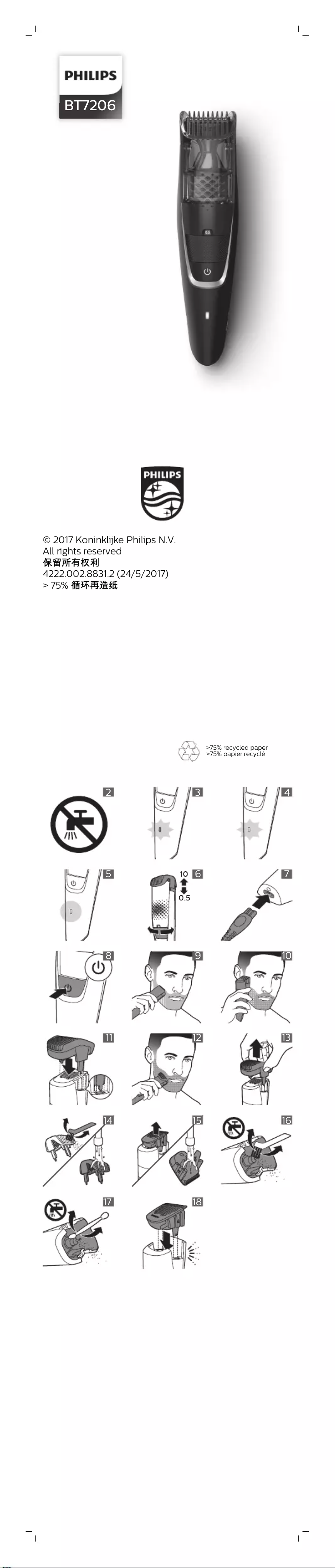 Image de la première page du manuel de l'appareil BT7206