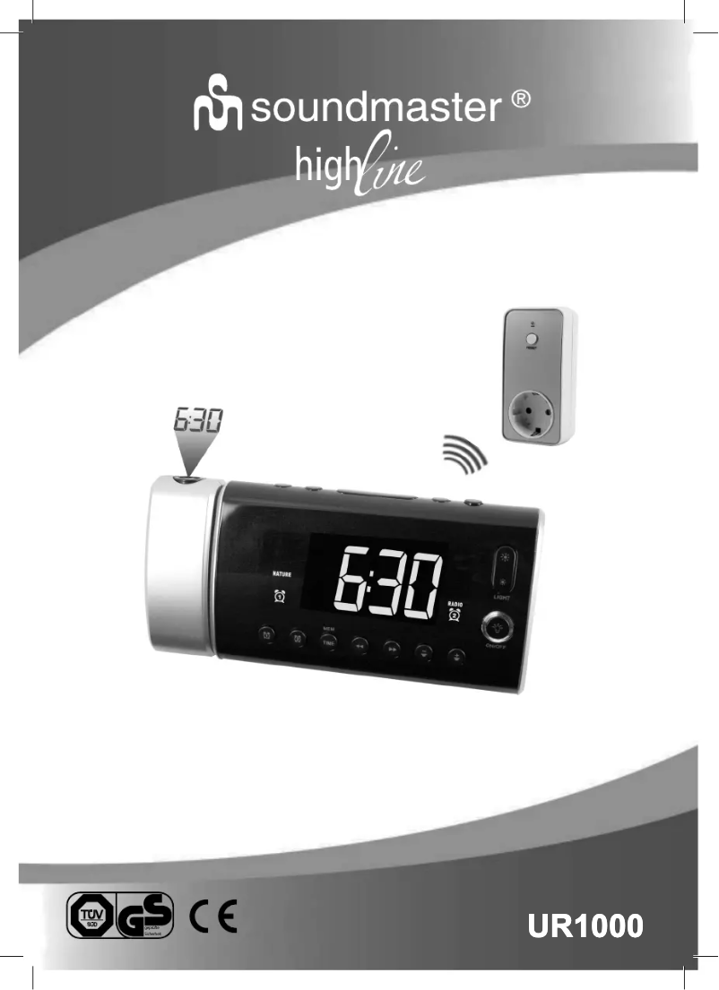 Page 1 de la notice Manuel utilisateur Soundmaster UR1000