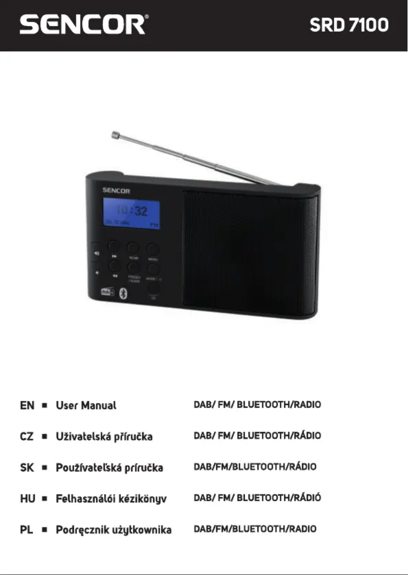 Imagen de la primera página del manual del dispositivo SRD 7100