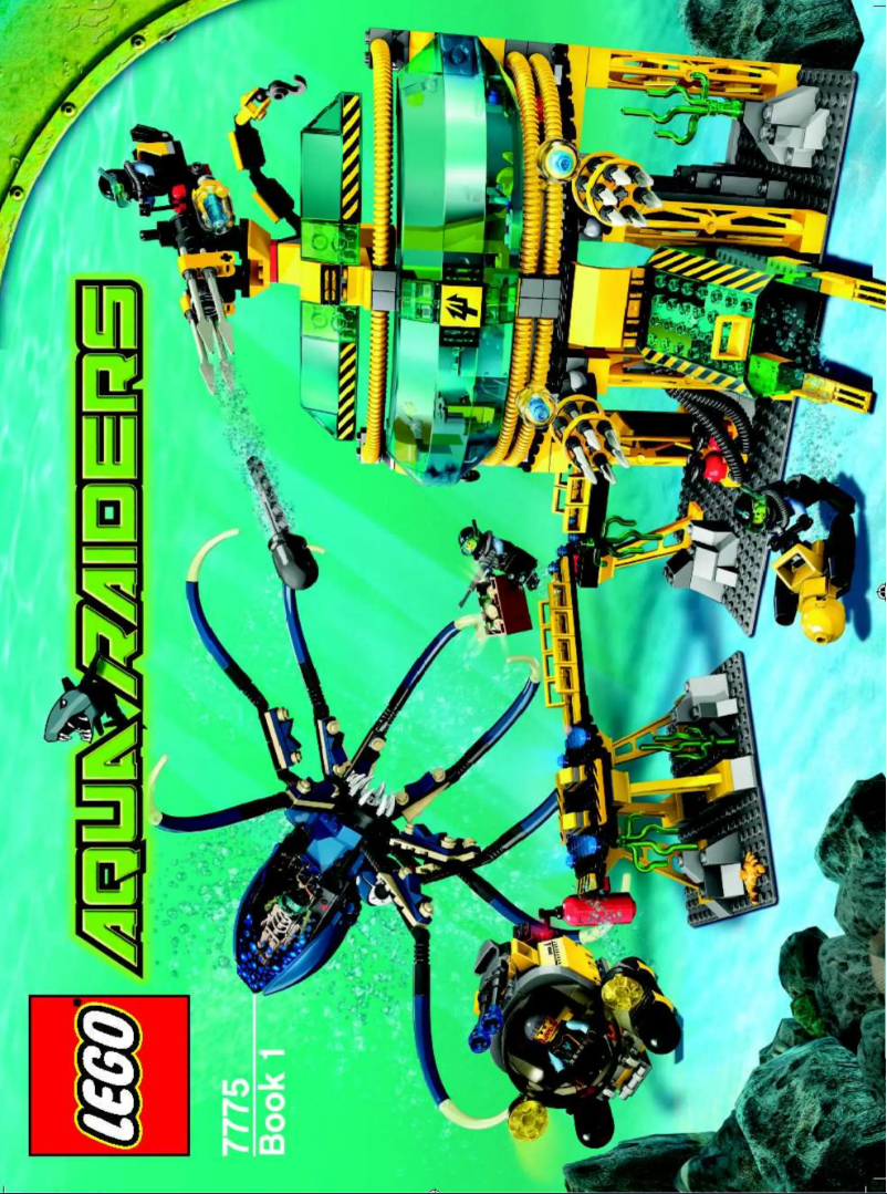 Page 1 de la notice Consignes visuelles Lego Aqua Raiders 7775
