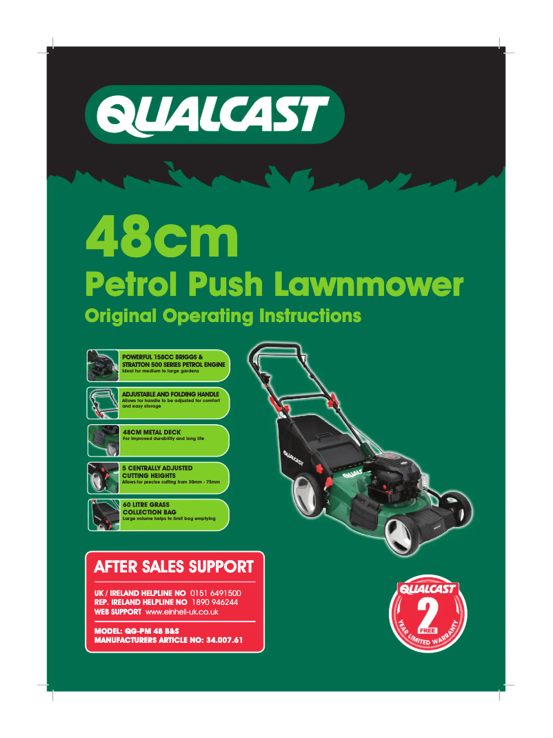 Página 1 del manual Manual de usuario Qualcast QG-PM 48 B&S