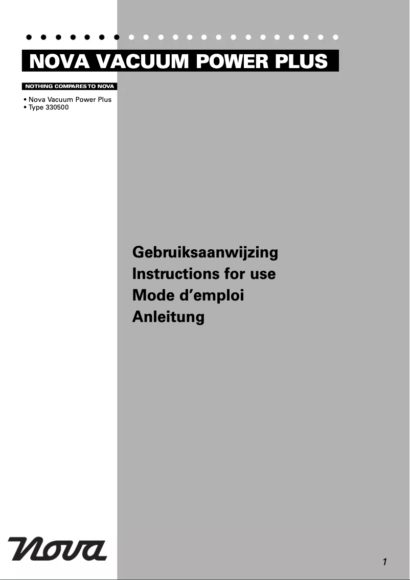 Image de la première page du manuel de l'appareil 330500 Power Plus