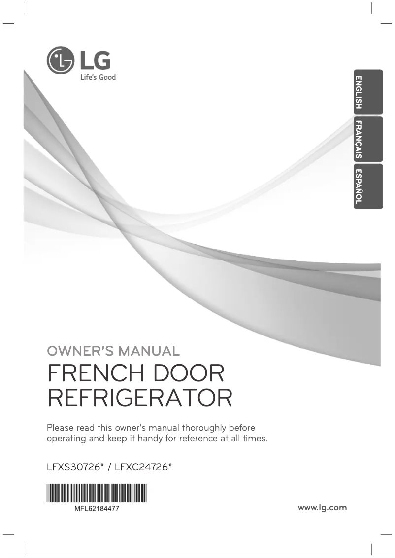 Image de la première page du manuel de l'appareil LFXC24726