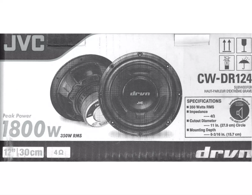 Image de la première page du manuel de l'appareil CW-DR124