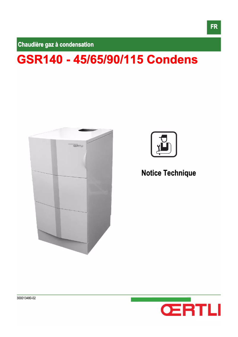 Page 1 de la notice Manuel utilisateur Oertli GSR140-90