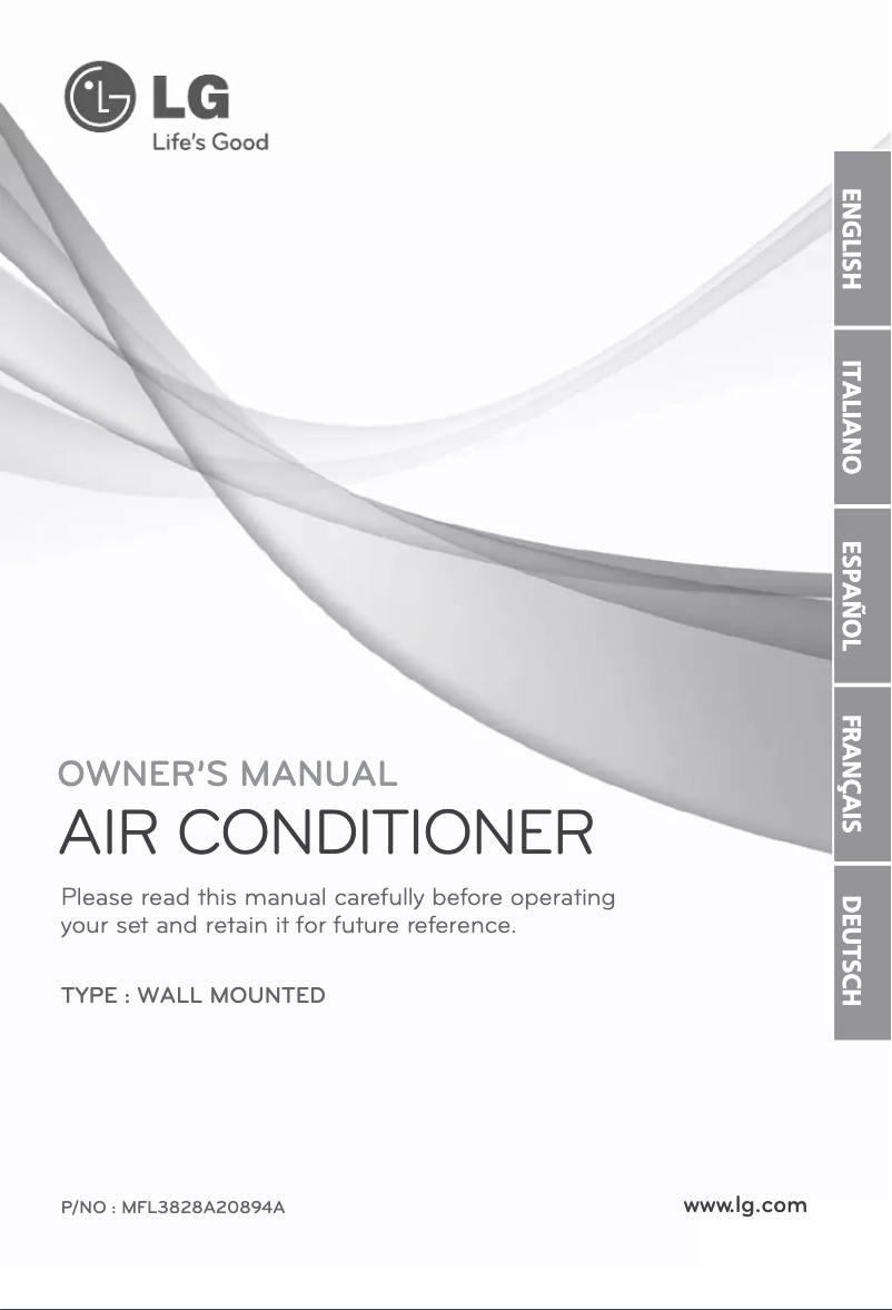 Page 1 de la notice Manuel utilisateur LG ASUH096PUL3