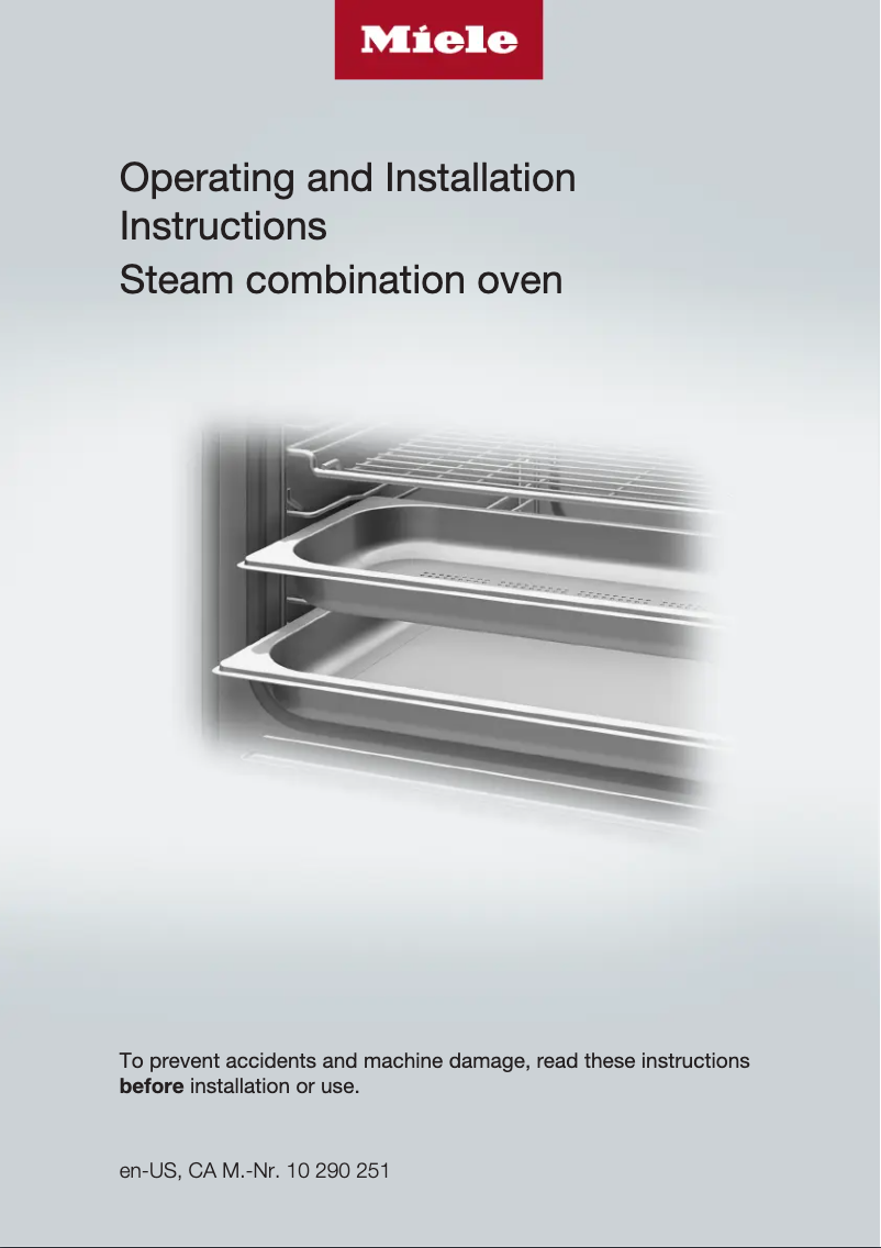 Page n°1 - Instructions / montage Miele DGC 6765 XXL