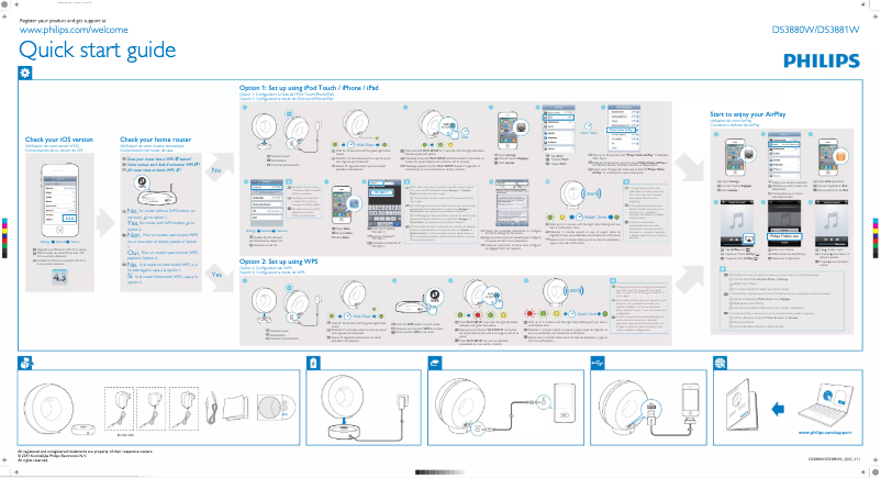 Page 1 of the manual User Manual Philips Fidelio DS3880W
