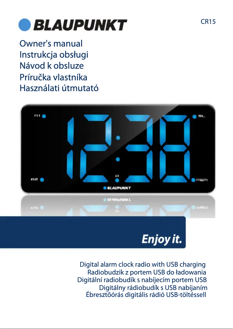 Image de la première page du manuel de l'appareil CR15