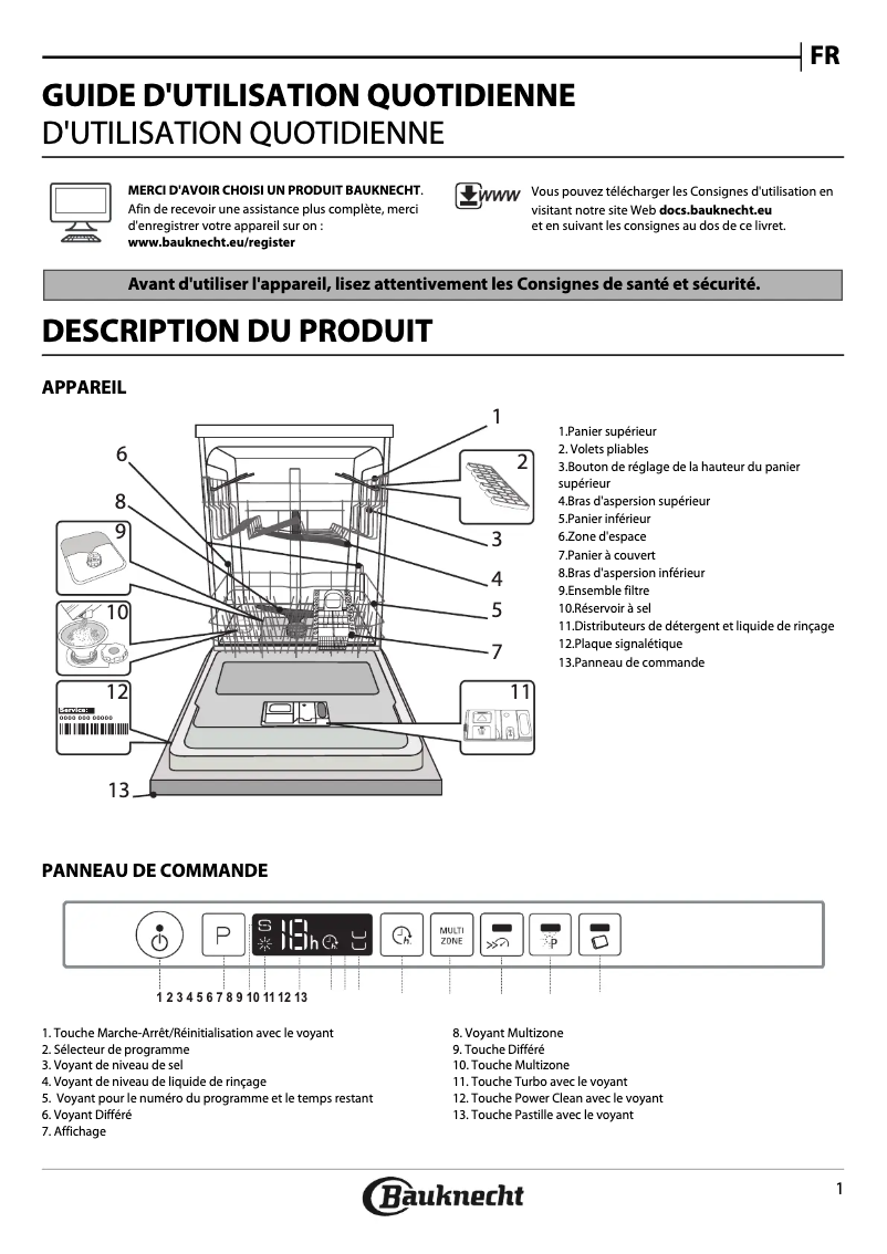 Image de la première page du manuel de l'appareil BCIO 3T121 PE