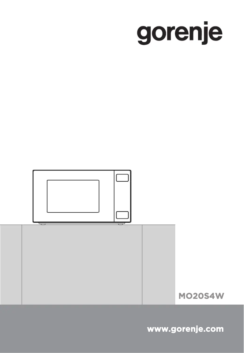 Page 1 de la notice Manuel utilisateur Gorenje MO20S4W