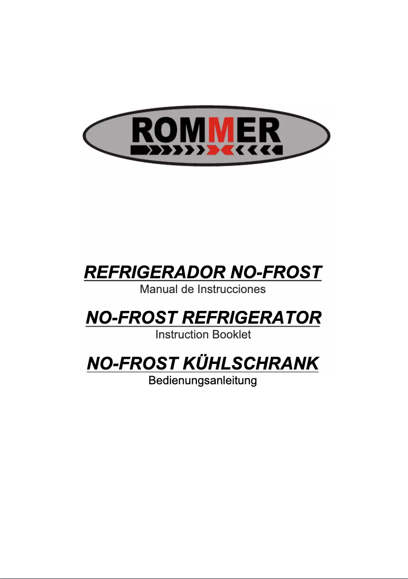 Page n°1 - Manuel utilisateur Rommer NF-376