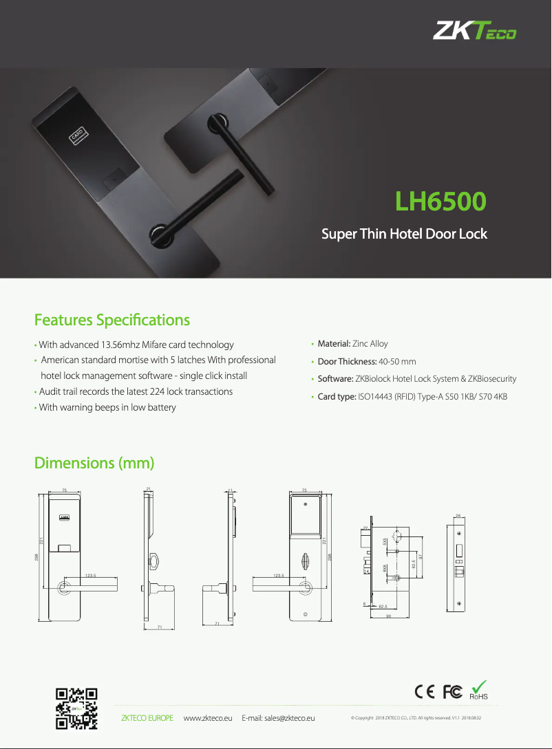 Image de la première page du manuel de l'appareil LH6500