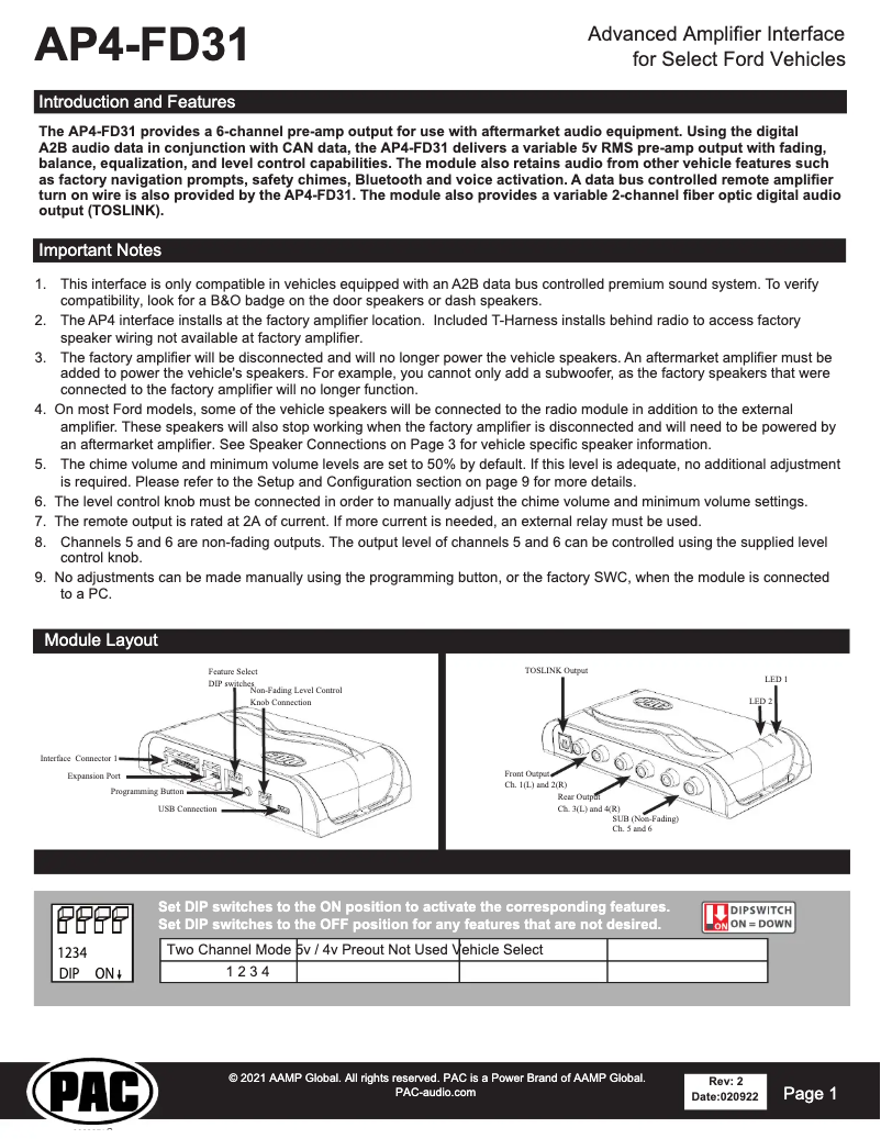 Image de la première page du manuel de l'appareil AP4-FD31