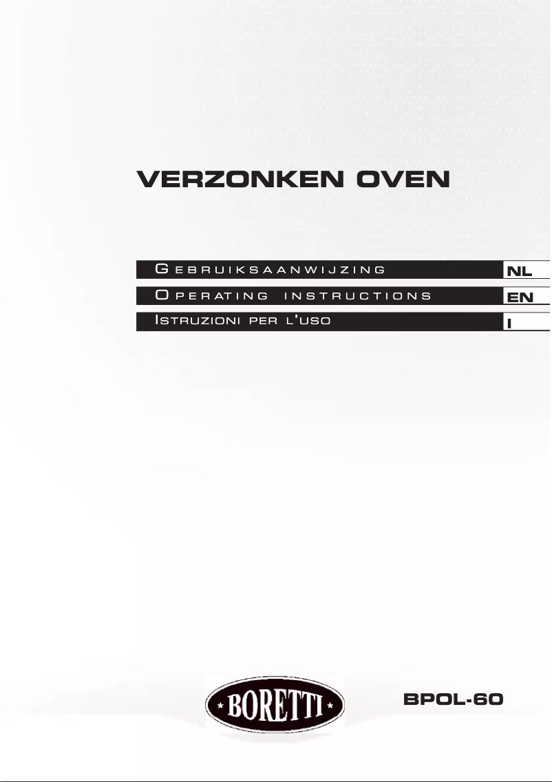 Page 1 de la notice Manuel utilisateur Boretti BPOL60