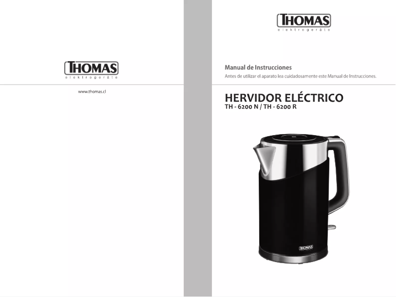 Page n°1 - Manuel utilisateur Thomas TH-6200R