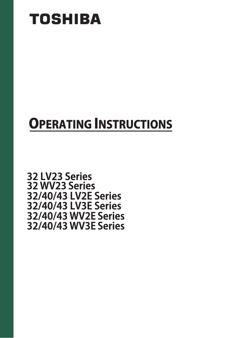 Page 1 de la notice Manuel utilisateur Toshiba 43LV3E63DA