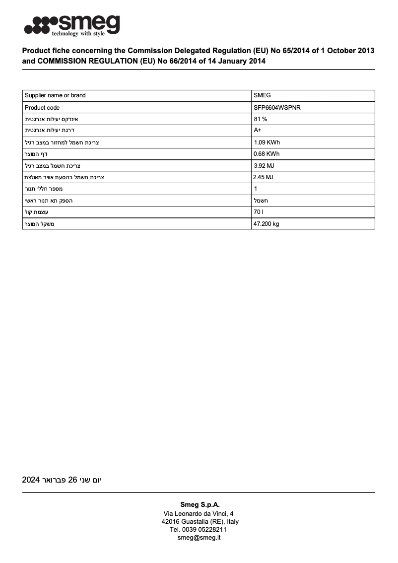 Image de la première page du manuel de l'appareil SFP6604WSPNR