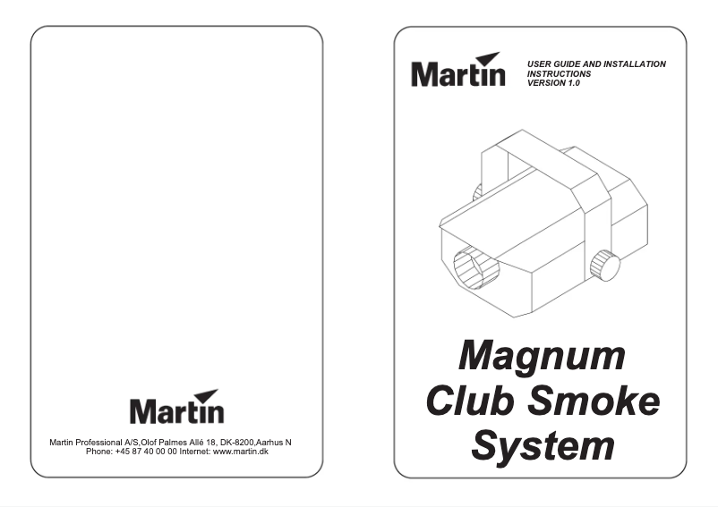 Image de la première page du manuel de l'appareil Magnum Club Smoke