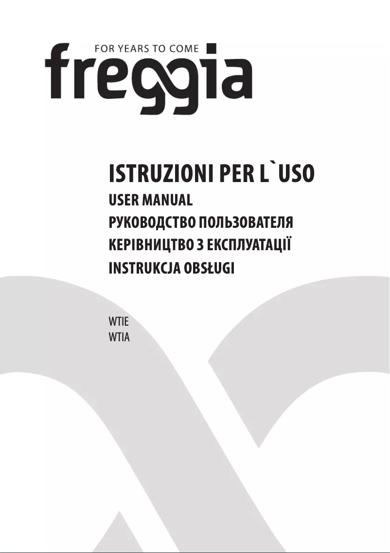 Page n°1 - Manuel utilisateur Freggia WTIE148