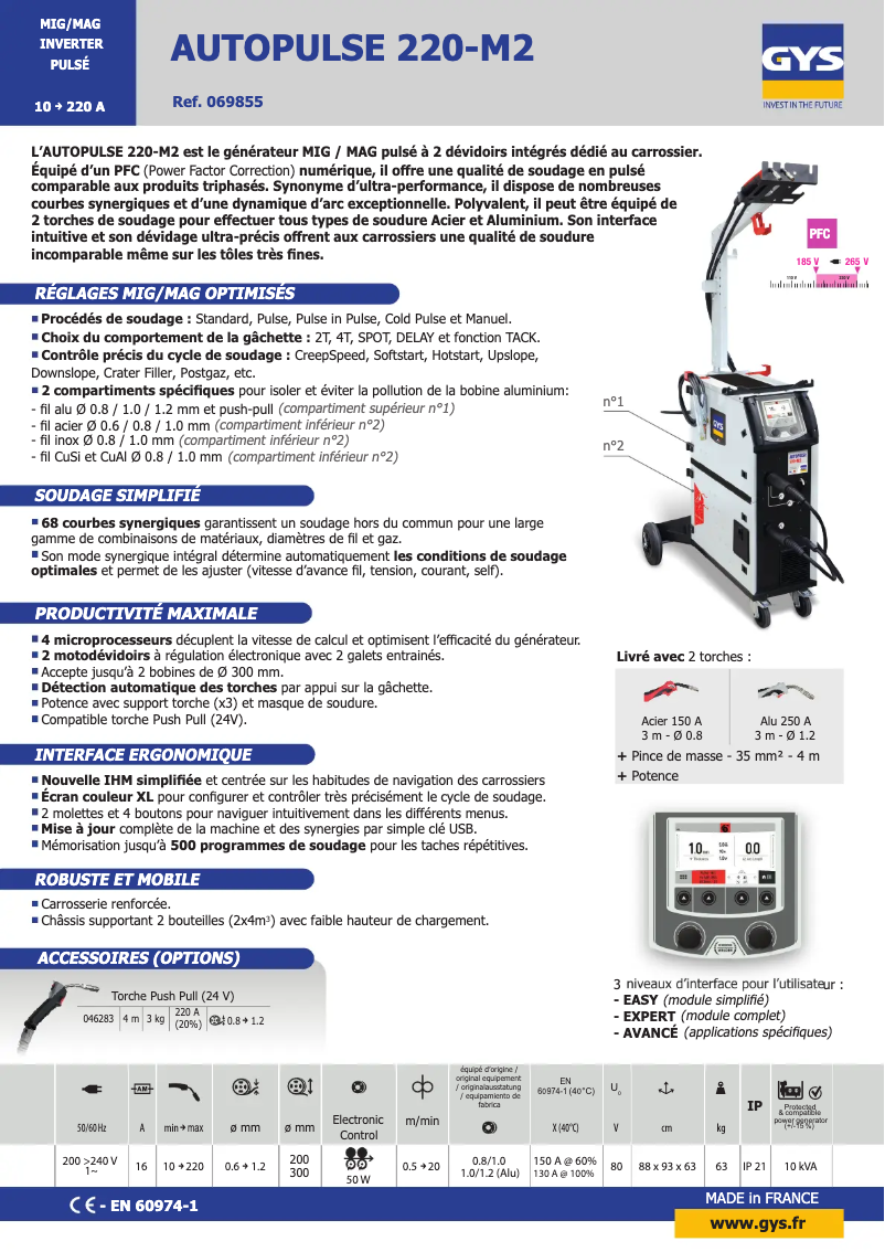 Image de la première page du manuel de l'appareil Autopulse 220-M2