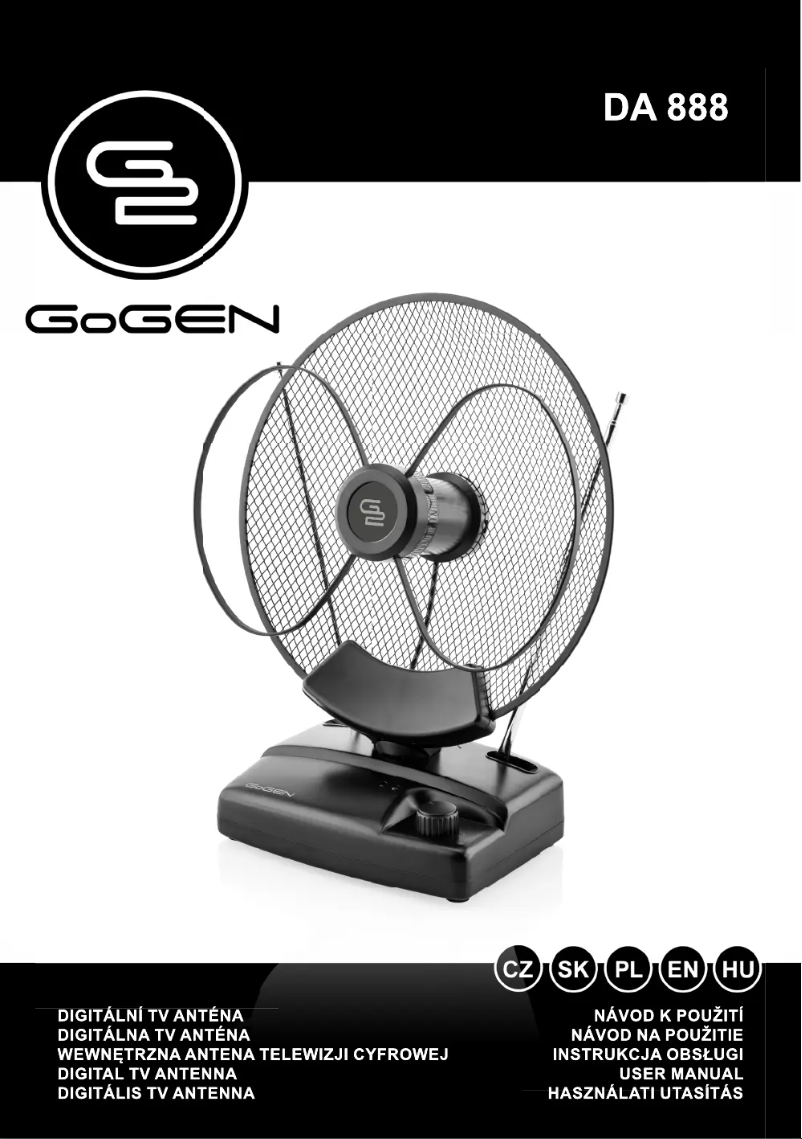 Page 1 de la notice Manuel utilisateur GoGen DA888