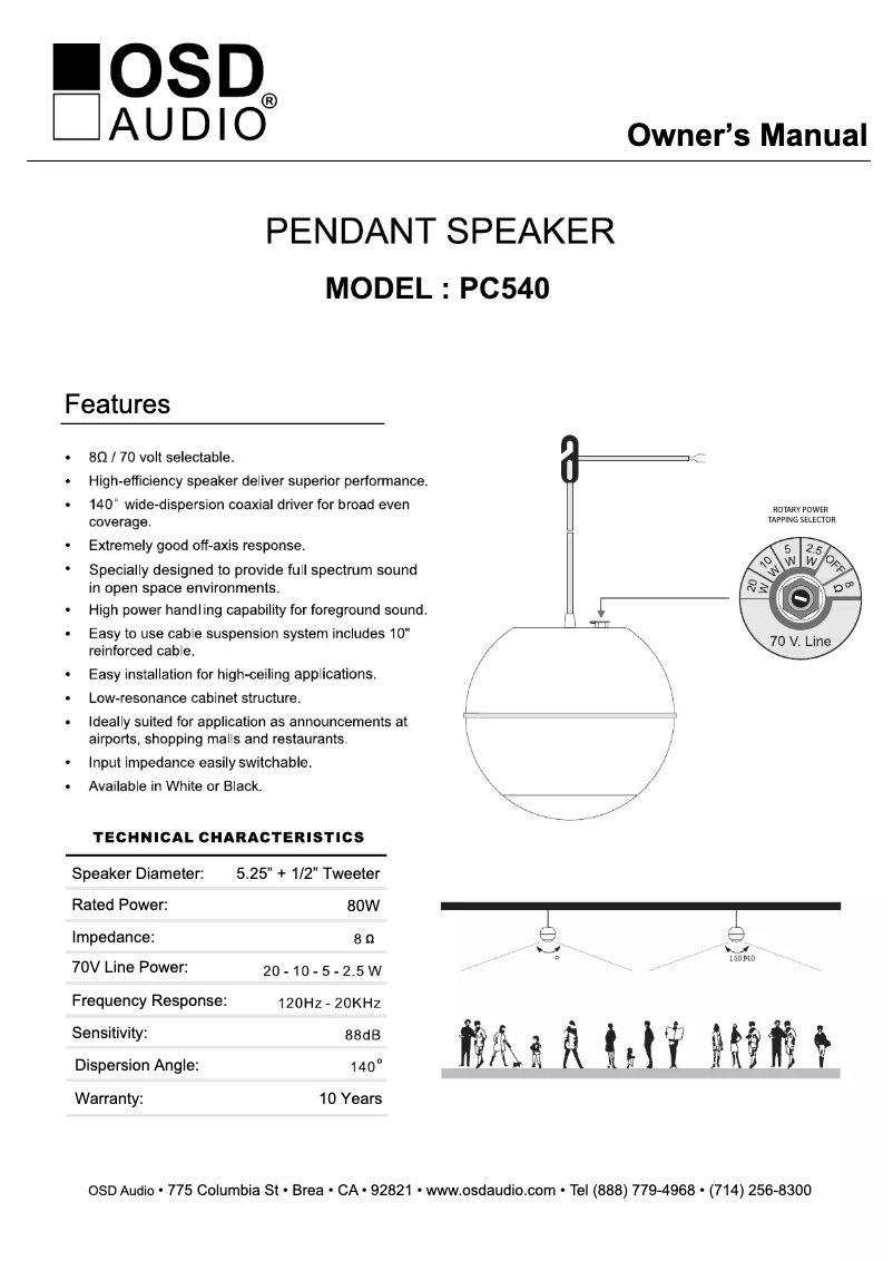 Image de la première page du manuel de l'appareil PC540